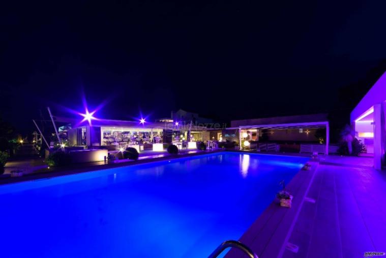 Mama Casa in Campagna La piscina di notte Mama Casa in Campagna Foto 4