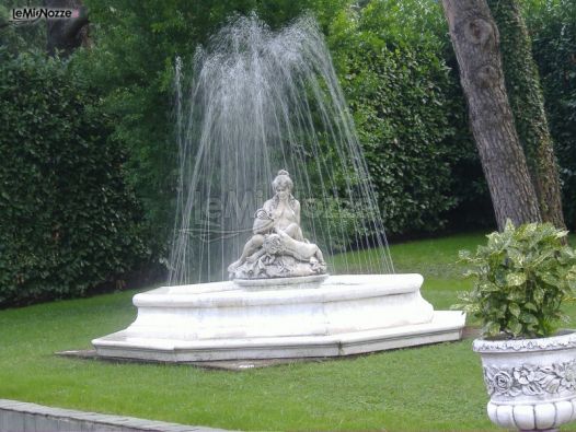 Fontana della location di matrimonio a Varese