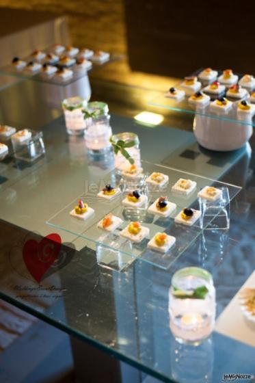 Buffet aperitivo finger di pesce - Wedding&Event Design
