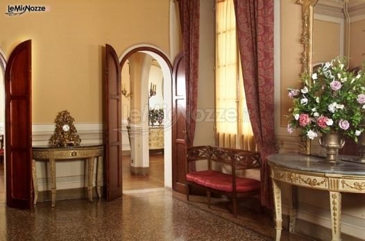 Sala interna per il ricevimento di matrimonio a Palazzo Isolani 