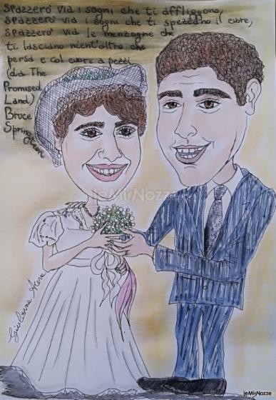 Caricatura personalizzata sposi OLD Story