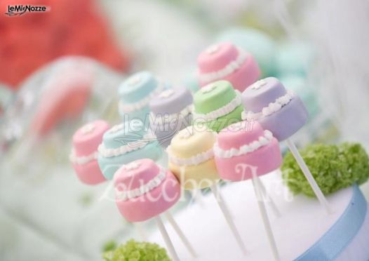 Cakepops colorati per il matrimonio