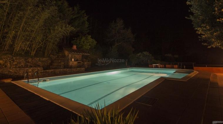 Piscina di notte - Villa Bonadea