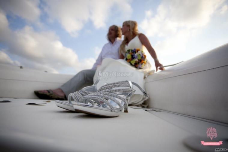 Gli sposi in barca - Calabria Wedding
