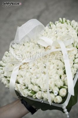 Pasamer Romantico Bianco a Forma di Cuore Anello Nuziale Cuscino Cuscino Decorazioni per Feste di Matrimonio 