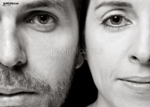 Foto degli sposi in bianco e nero