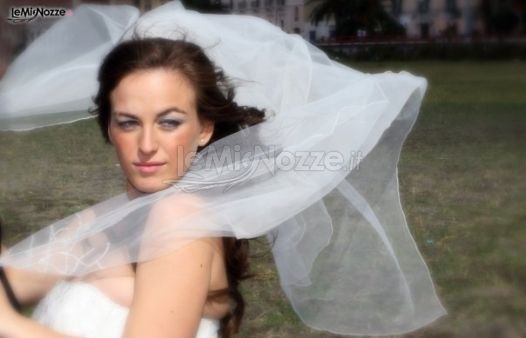 Scatto fotografico della sposa