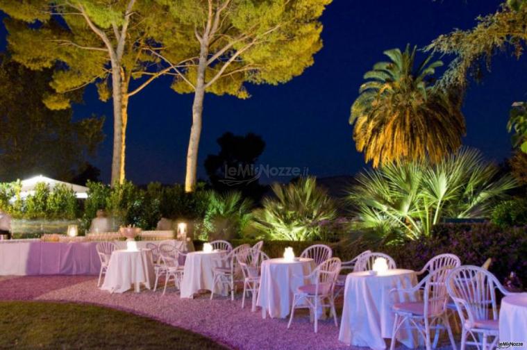 Tavoli in terrazza per il matrimonio - Borgo Storico Seghetti Panichi