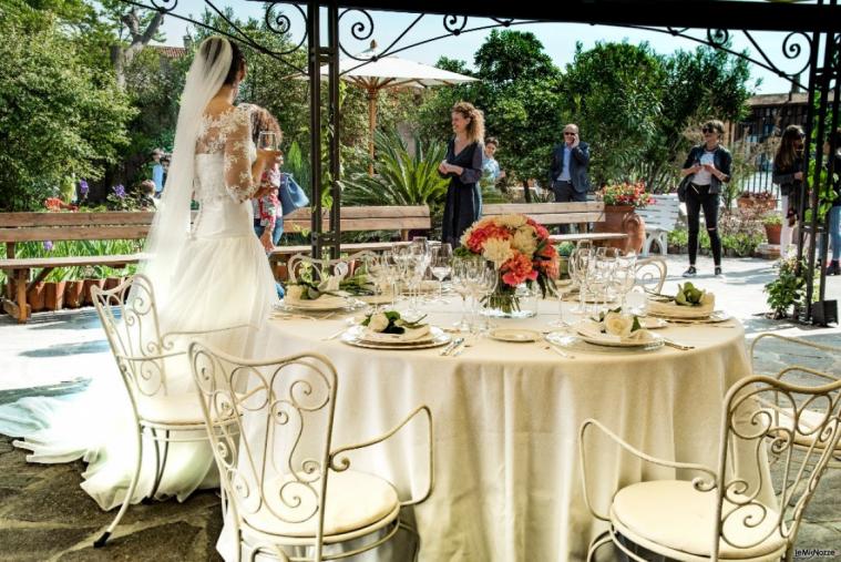 Il giardino di Villa Lina - Allestimento del ricevimento di nozze