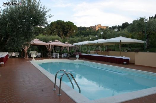 Piscina della location di matrimonio