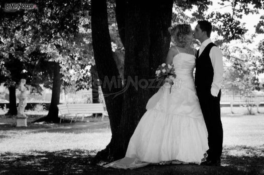 Foto del bacio degli sposi - Fotografo matrimonio Veneto