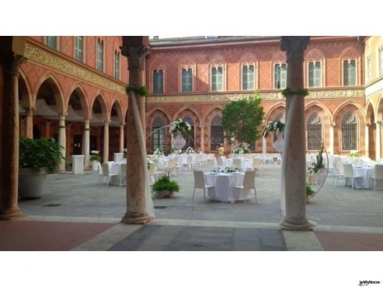 Palazzo Trecchi - Allestimento per il rinfresco all'aperto