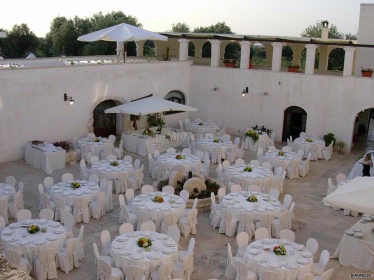 Masseria Casamassima - Allestimento per il matrimonio di sera