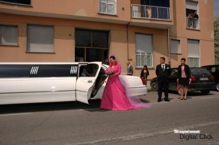 La sposa in limousine - Digital click