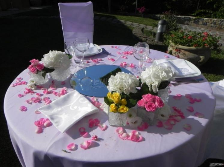 tavolo sposi lilla villa cristina