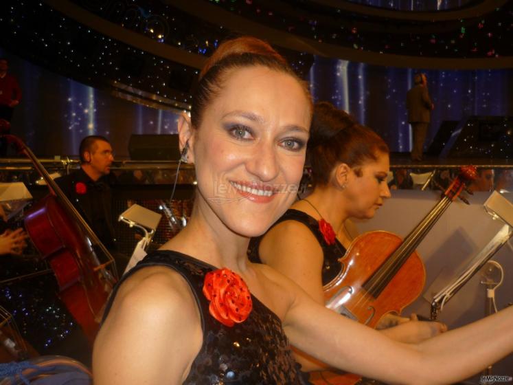 Violinista nell'Orchestra Festival di Sanremo