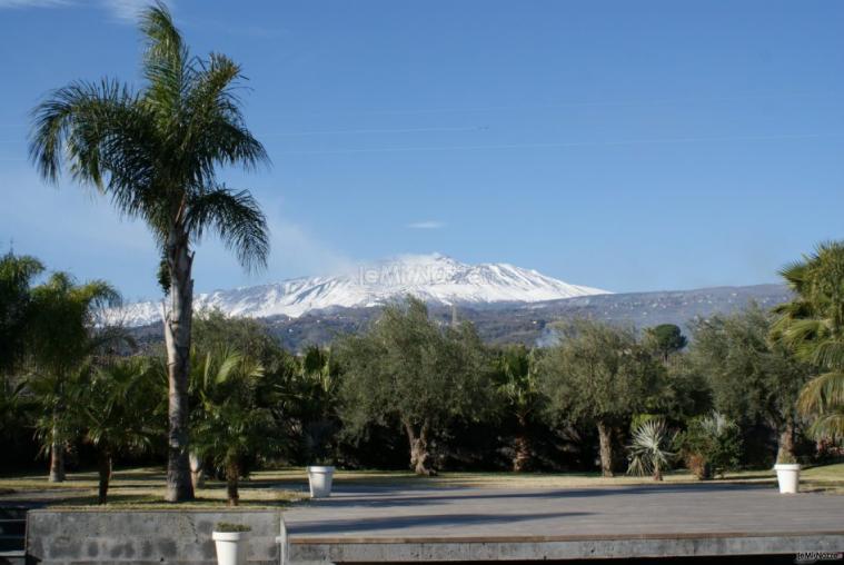 L'Etna visto da Villa Carlino