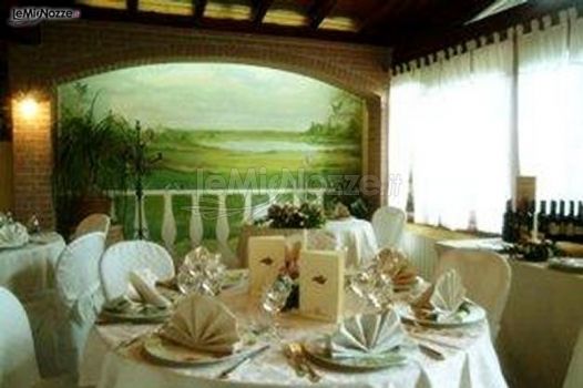 Sala per il buffet di nozze