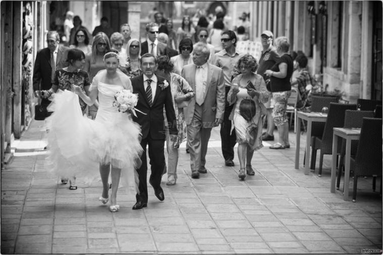 Foto in bianco e nero per il matrimonio