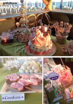 Dessert table battesimo