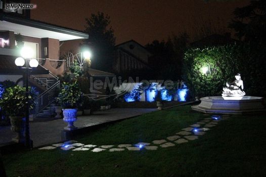 Villa per matrimoni in provincia di Varese - Illuminazione serale