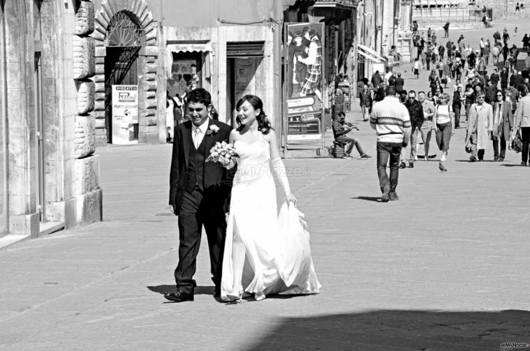 Sposi in Corso Vannucci a Perugia
