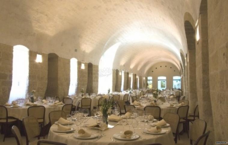 I Luoghi di Pitti - Masseria San Giovanni - Allestimento dei tavoli per le nozze