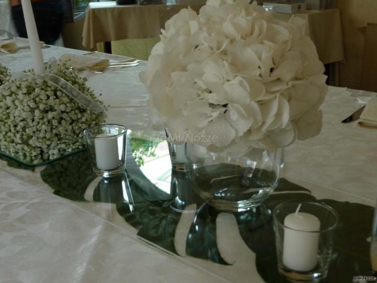 Centrotavola fiori bianchi