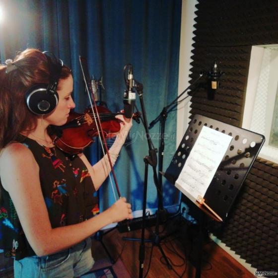 Eleonora Montagnana violinista - Recording session