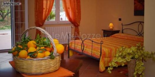 Una delle camere da letto a Villa della Mimosa