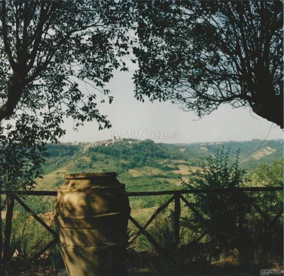 Vista su Civitella d'Agliano - Piantina di Villa Agliano