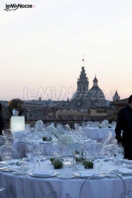 Matrimonio in terrazza con vista su Roma