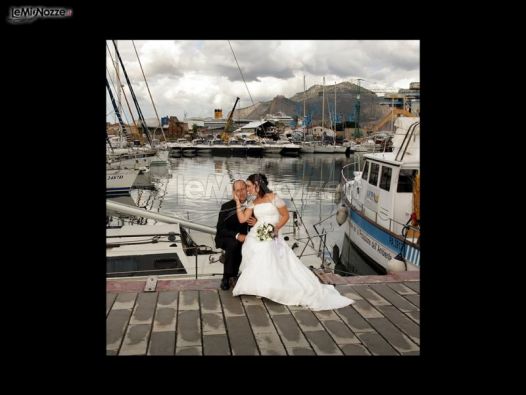 Sergio Milone Fotografo - Due sposi al porto