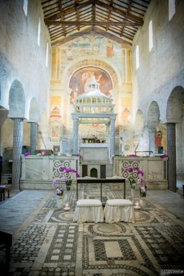 Abbazia di Sant'Andrea in Flumine - Chiesa interna per la cerimonia