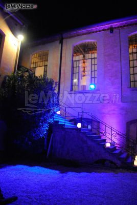 Location per il matrimonio a Treviso - Allestimenti luminosi in blu