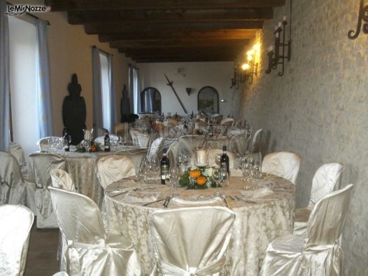 Sala interna del Castello per il ricevimento di matrimonio