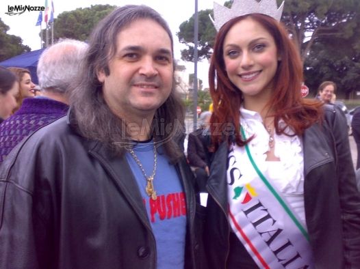 Diego con Miss Italia