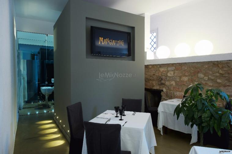 Mangiafuoco Ristorante - La sala Piccola con Mura Romane