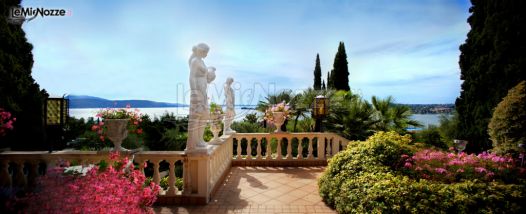 Terrazza panoramica con vista sul Lago di Garda