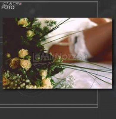 Foto di un dettaglio del bouquet della sposa - Maurizio Marzola Fotografo