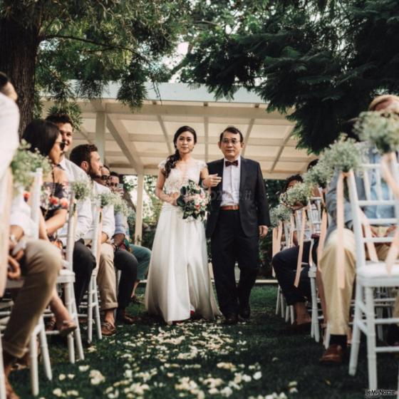 Taormine Wedding Planner - Taormina, il papà accompagna la sposa