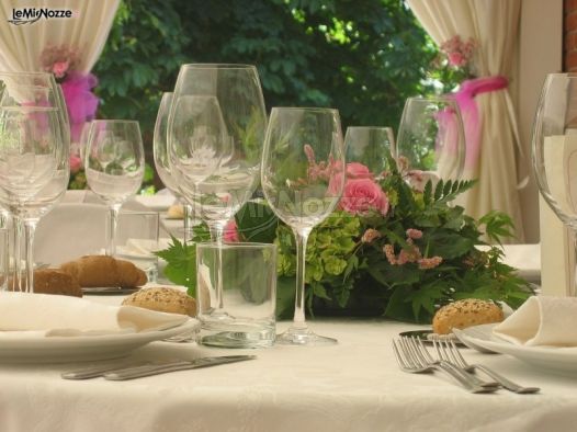 Particolare per il tavolo degli ospiti alle nozze