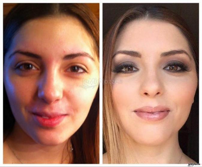 Ilaria Casella Make up Artist - Sposa prima e dopo