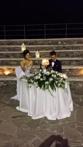 Wedding al mare - Gli sposi durante il banchetto