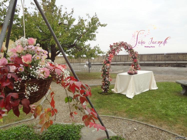 Fiori per la cerimonia in giardino - Sara Iaconelli Wedding Florist