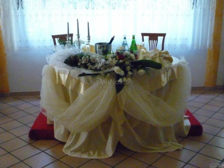 allestimento tavolo sposi