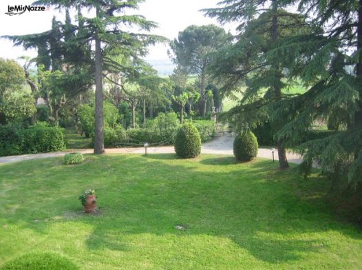 Il grazioso giardino di Villa Claterna