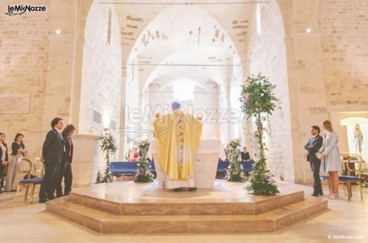 Allestimento della cerimonia di matrimonio