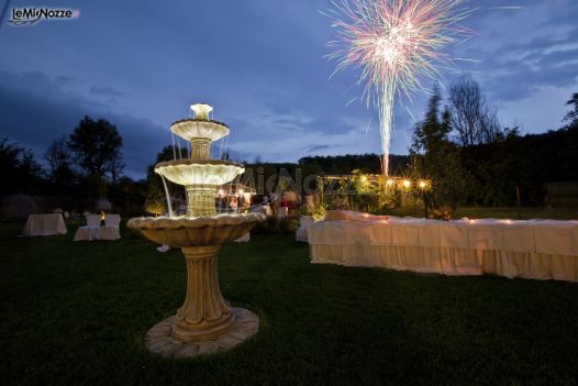 Fuochi d'artificio al matrimonio