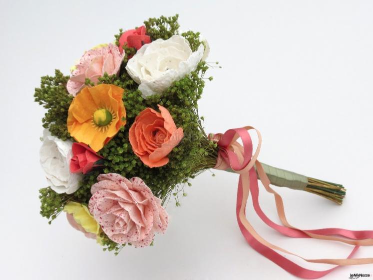 Paper Garden - Bouquet misto, carta a mano